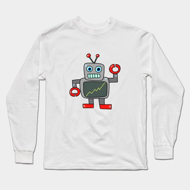 Robot Long Sleeve T-Shirt by zoez